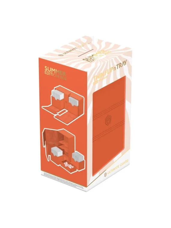 Ultimate Guard Twin Flip'n'Tray 200+ Xenoskin Summer Edition 2025 (Peach) de Ultimate Guard en Cajas para Cartas | La Cueva Roja