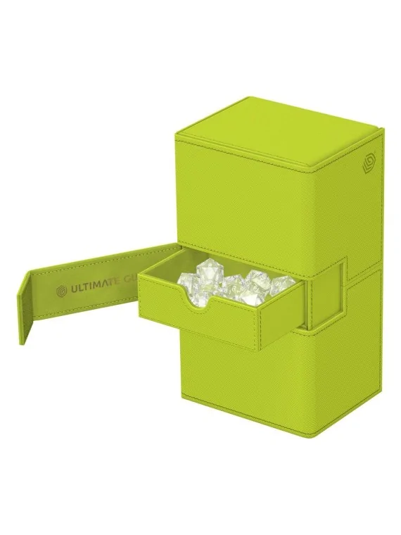 Ultimate Guard Twin Flip'n'Tray 200+ Xenoskin Summer Edition 2025 (Lime) de Ultimate Guard en Cajas para Cartas | La Cueva Roja