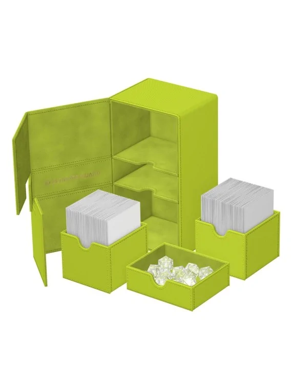 Ultimate Guard Twin Flip'n'Tray 200+ Xenoskin Summer Edition 2025 (Lime) de Ultimate Guard en Cajas para Cartas | La Cueva Roja