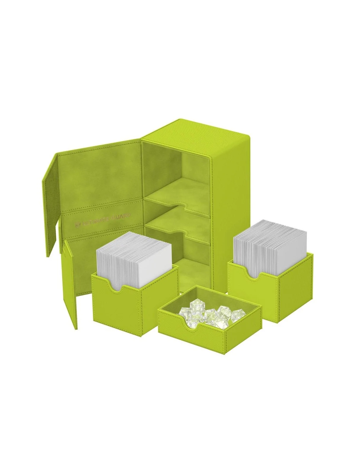 Ultimate Guard Twin Flip'n'Tray 200+ Xenoskin Summer Edition 2025 (Lime) de Ultimate Guard en Cajas para Cartas | La Cueva Roja