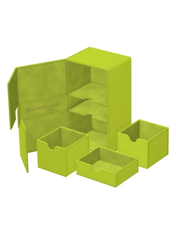 Ultimate Guard Twin Flip'n'Tray 200+ Xenoskin Summer Edition 2025 (Lime) de Ultimate Guard en Cajas para Cartas | La Cueva Roja