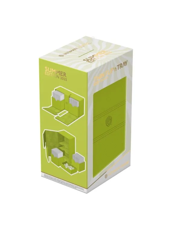 Ultimate Guard Twin Flip'n'Tray 200+ Xenoskin Summer Edition 2025 (Lime) de Ultimate Guard en Cajas para Cartas | La Cueva Roja