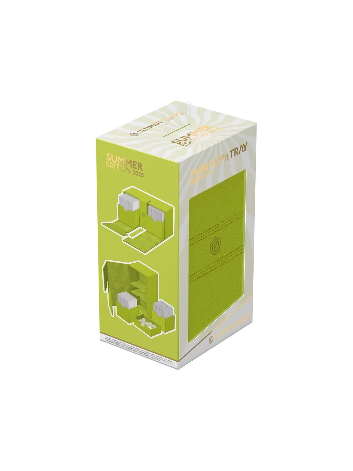 Ultimate Guard Twin Flip'n'Tray 200+ Xenoskin Summer Edition 2025 (Lime) de Ultimate Guard en Cajas para Cartas | La Cueva Roja
