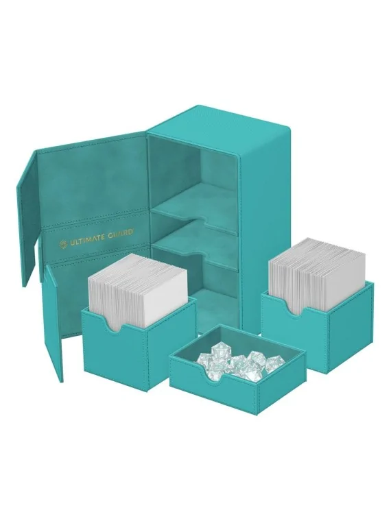 Ultimate Guard Twin Flip'n'Tray 200+ Xenoskin Summer Edition 2025 (Lagoon) de Ultimate Guard en Cajas para Cartas | La Cueva Roj