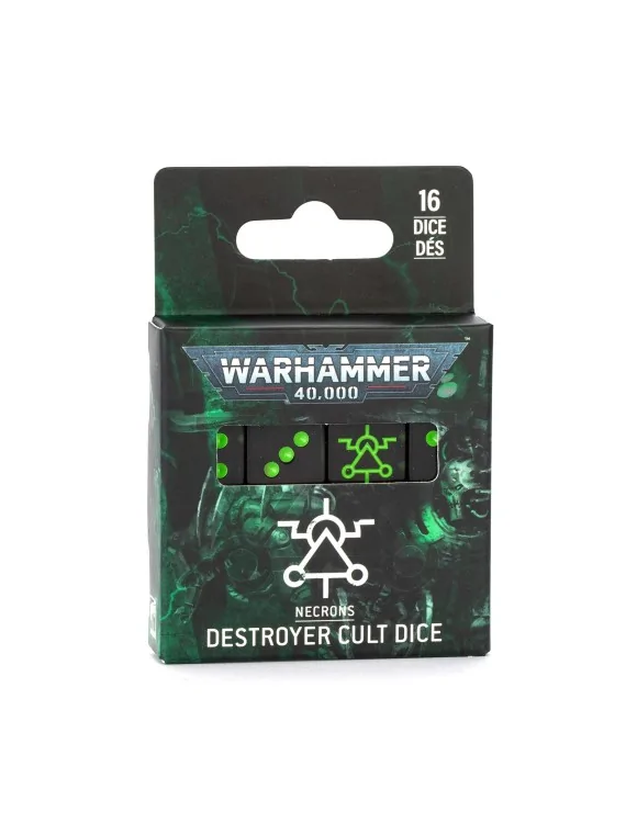 Necrons: Destroyer Cult Dice (49-47) de Games Workshop en WARHAMMER 40.000 | La Cueva Roja