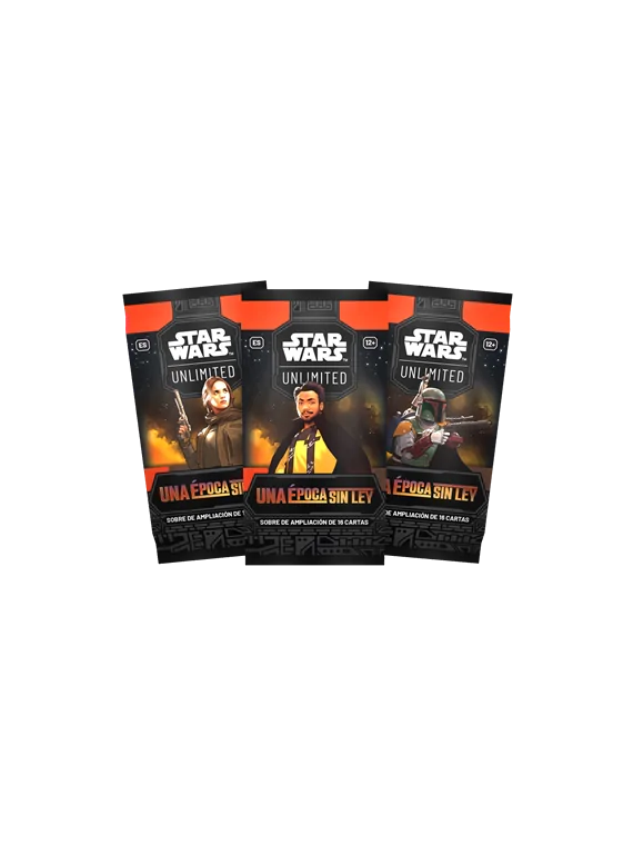 Star Wars Unlimited: Una Época sin Ley Expositor Sobres (24) ESP de Fantasy Flight Games en Star Wars: Unlimited | La Cueva Roja