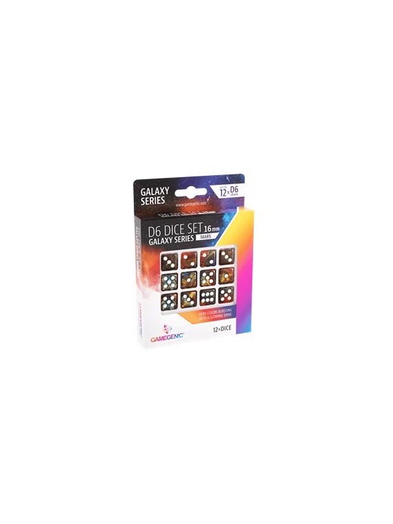 Mars D6 Dice Set 16 mm (12 pcs) de Gamegenic en Otros | La Cueva Roja