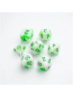 Toxic Stones RPG Dice Set (7 pcs) de Gamegenic en Dados | La Cueva Roja
