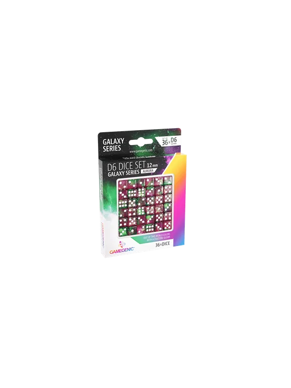 Aurora D6 Dice Set 12 mm (36 pcs) de Gamegenic en Dados | La Cueva Roja