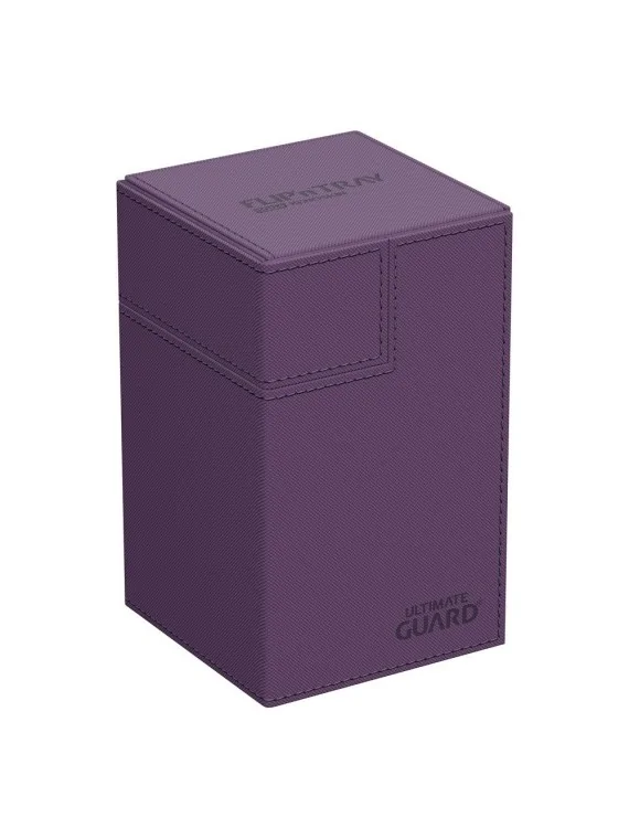Ultimate Guard Flip'n'Tray 100+ XenoSkin Monocolor Violeta de Ultimate Guard en Cajas para Cartas | La Cueva Roja
