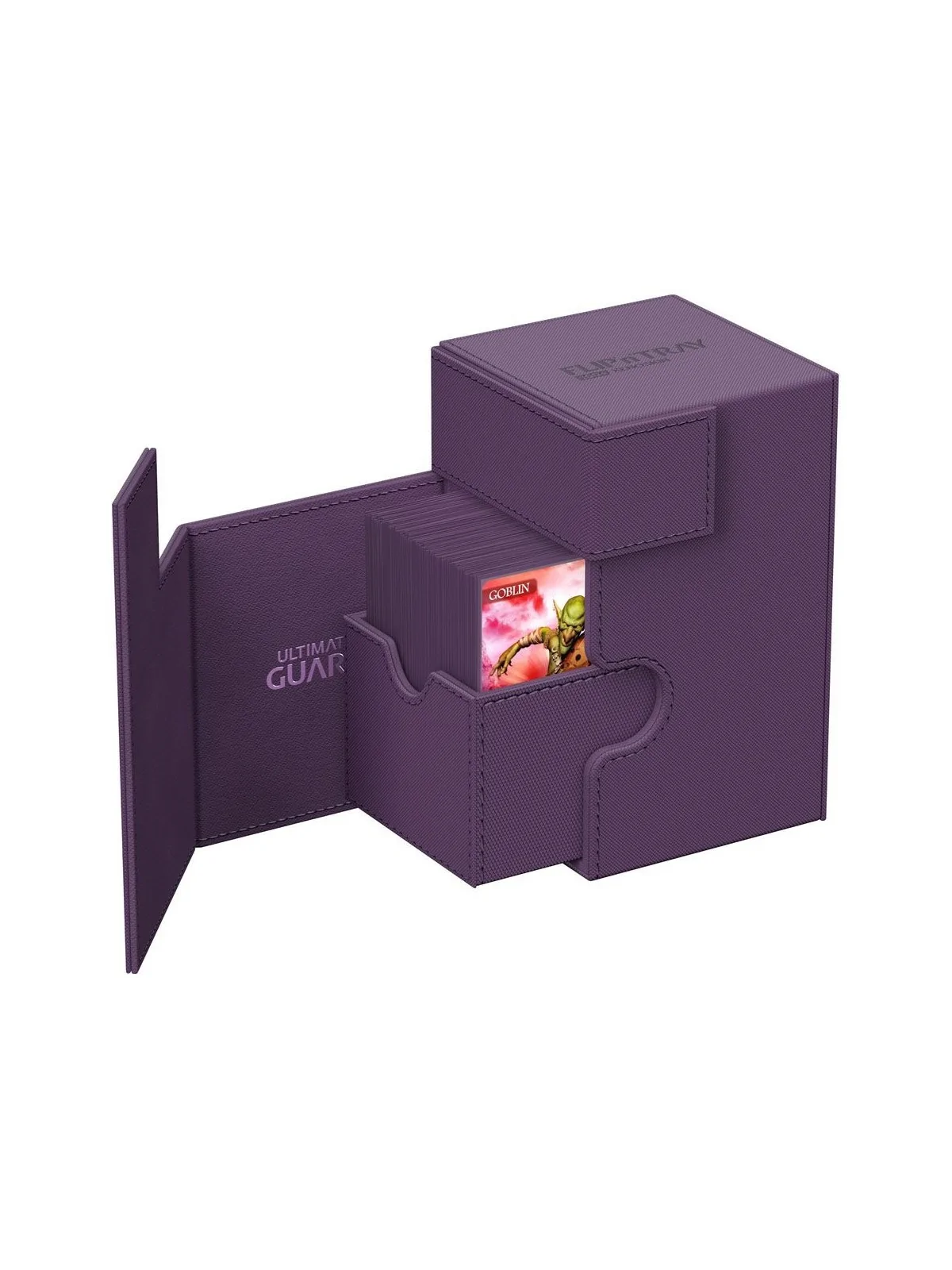 Ultimate Guard Flip'n'Tray 100+ XenoSkin Monocolor Violeta de Ultimate Guard en Cajas para Cartas | La Cueva Roja