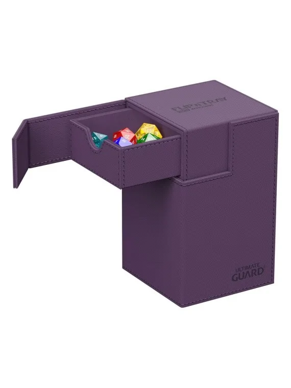 Ultimate Guard Flip'n'Tray 100+ XenoSkin Monocolor Violeta de Ultimate Guard en Cajas para Cartas | La Cueva Roja