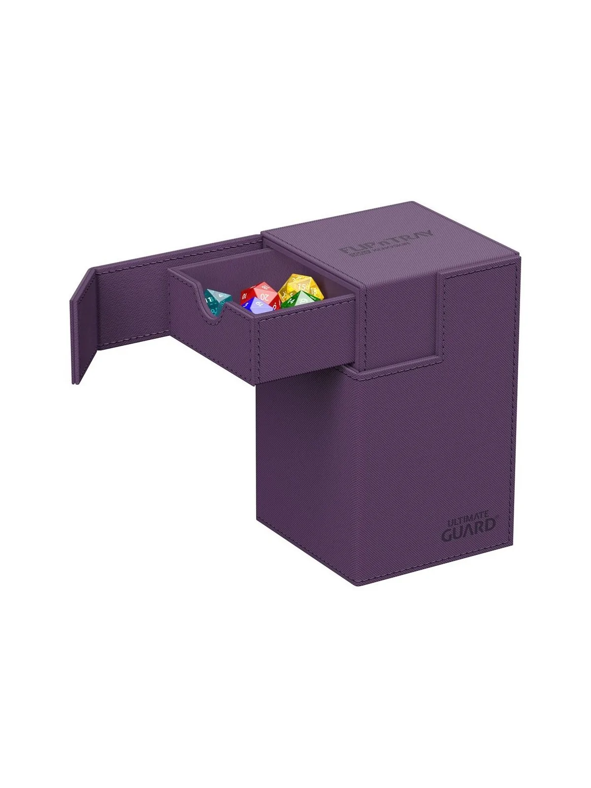 Ultimate Guard Flip'n'Tray 100+ XenoSkin Monocolor Violeta de Ultimate Guard en Cajas para Cartas | La Cueva Roja