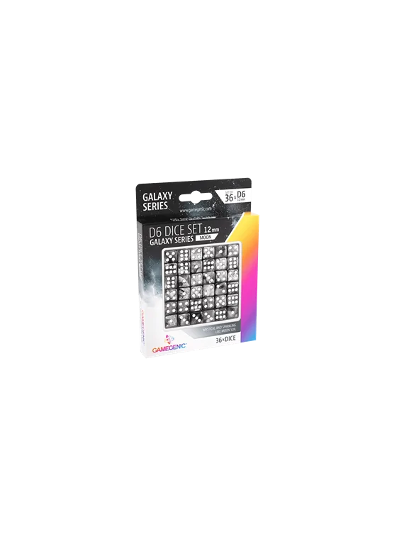 Moon D6 Dice Set 12 mm (36 pcs) de Gamegenic en Dados | La Cueva Roja