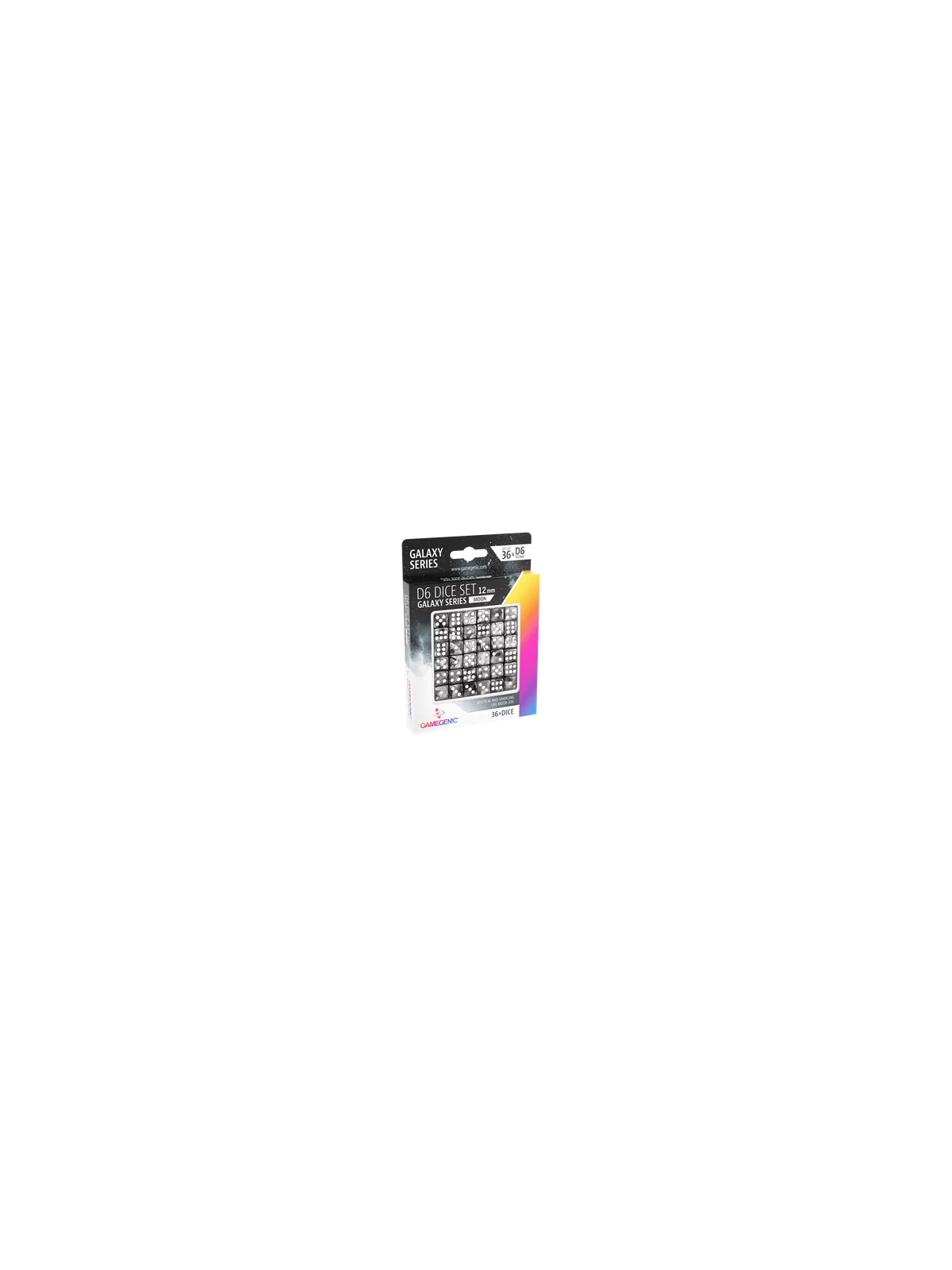 Moon D6 Dice Set 12 mm (36 pcs) de Gamegenic en Dados | La Cueva Roja