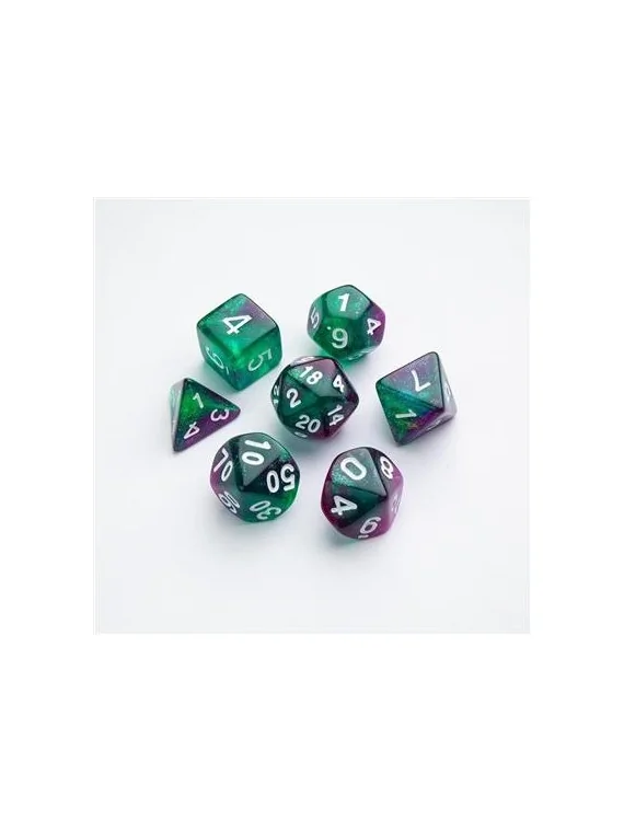 Aurora RPG Dice Set (7pcs) de Gamegenic en Dados | La Cueva Roja