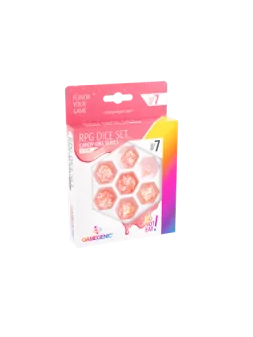 Peach RPG Dice Set (7pcs) de Gamegenic en Dados | La Cueva Roja