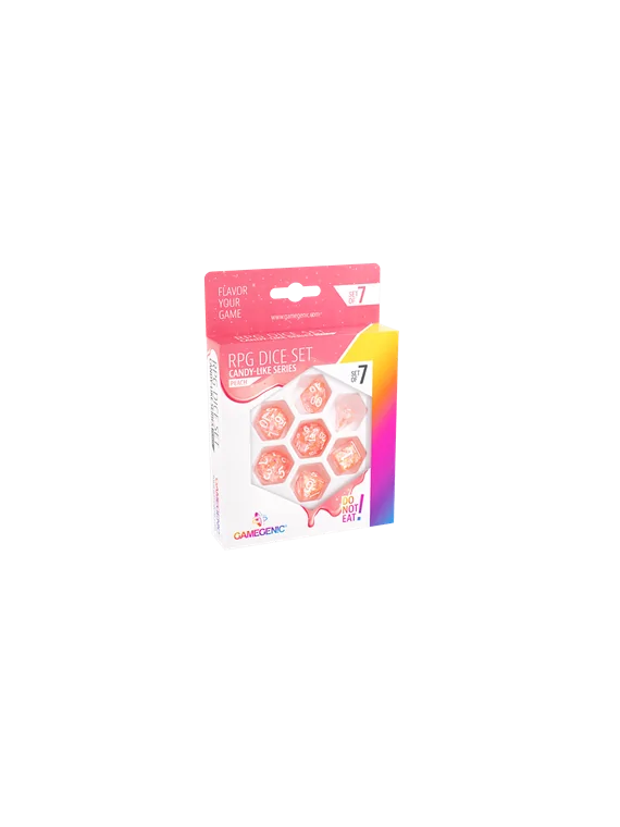 Peach RPG Dice Set (7pcs) de Gamegenic en Dados | La Cueva Roja
