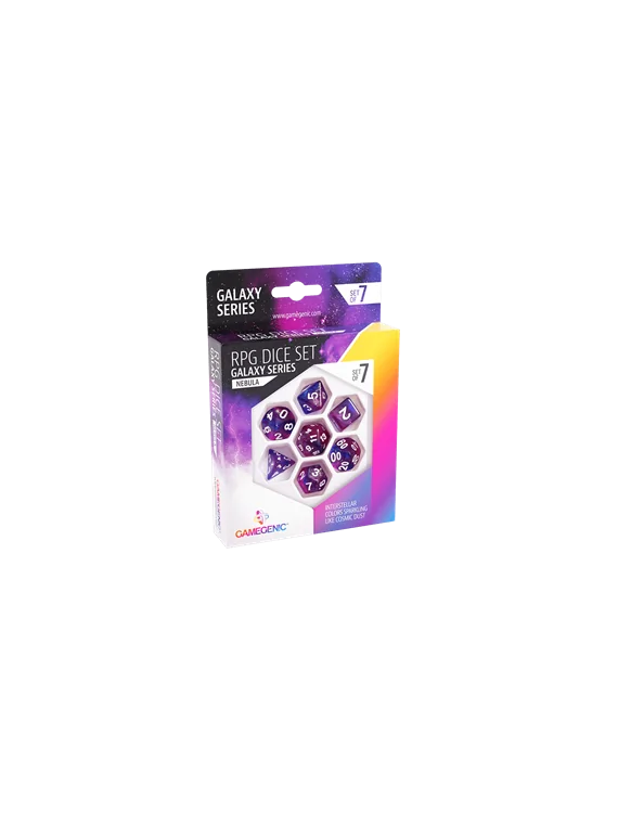 Nebula RPG Dice Set (7pcs) de Gamegenic en Dados | La Cueva Roja