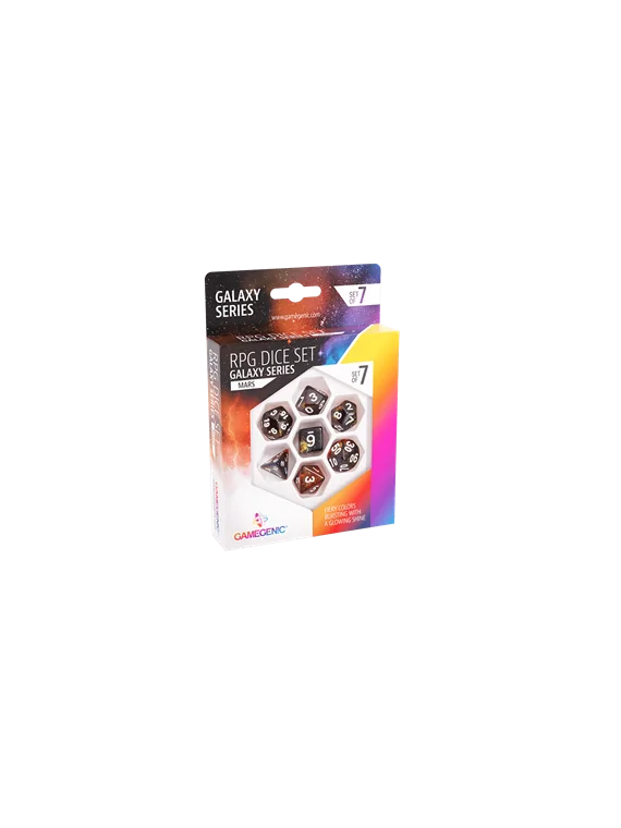 Mars RPG Dice Set (7pcs) de Gamegenic en Dados | La Cueva Roja