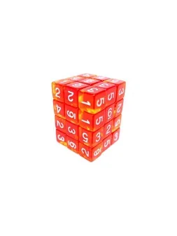 36 Dados D6 12mm: Rojo/Amarillo Transparente de Green Stuff World en Dados | La Cueva Roja