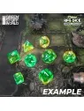 36 Dados D6 12mm: Verde/Amarillo Transparente de Green Stuff World en Dados | La Cueva Roja
