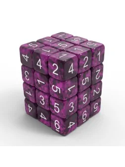 36 Dados D6 12mm: Violeta Negro de Green Stuff World en Dados | La Cueva Roja