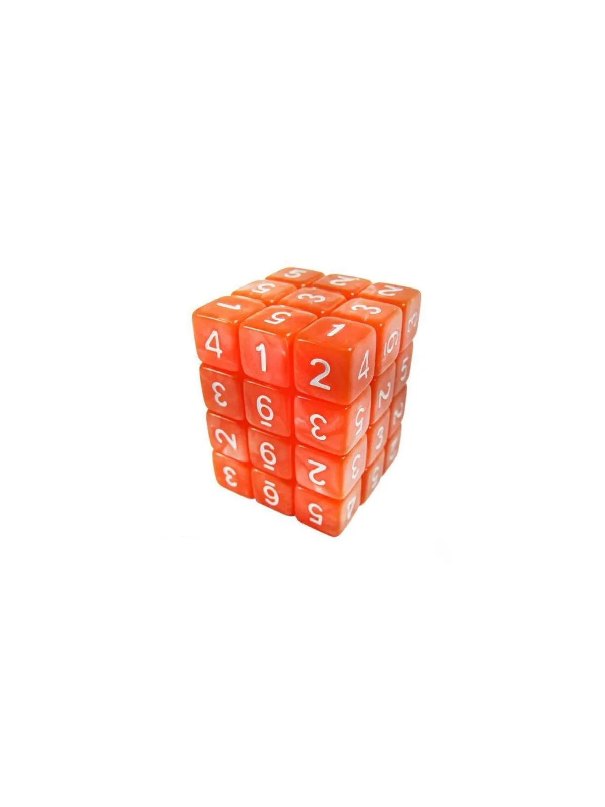 36 Dados D6 12mm: Naranja de Green Stuff World en Dados | La Cueva Roja