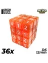 36 Dados D6 12mm: Naranja de Green Stuff World en Dados | La Cueva Roja