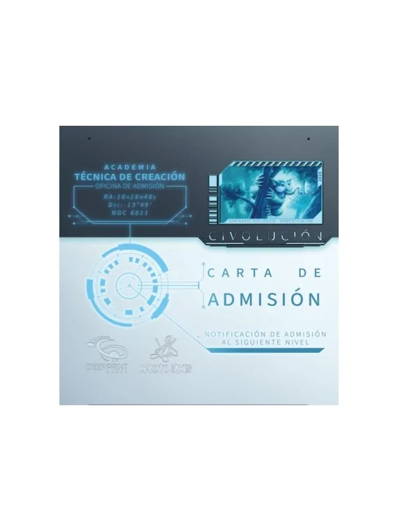 Civolucion: Carta de Admision de Maldito Games en Juegos de Tablero | La Cueva Roja