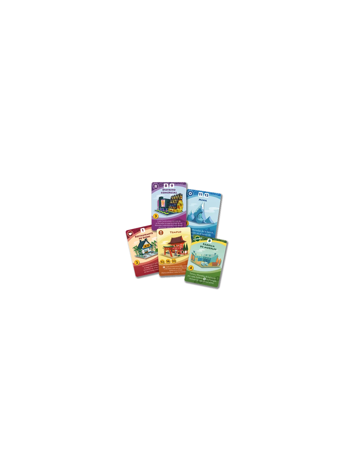 Machi Koro Segunda Edición de CMON en Juegos de Tablero | La Cueva Roja
