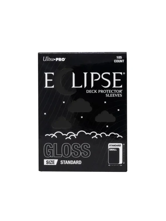 Fundas Standard Gloss Jet Black (105 Unidades) de Ultra Pro en Fundas | La Cueva Roja