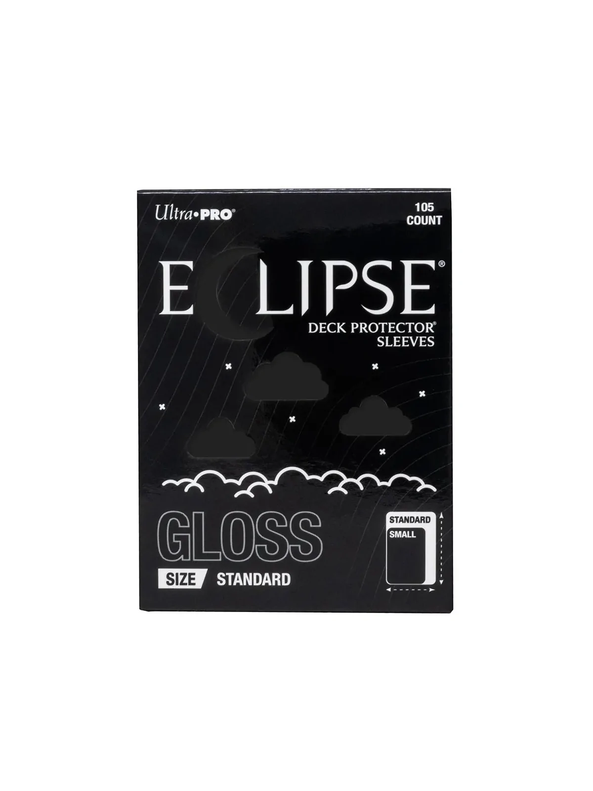 Fundas Standard Gloss Jet Black (105 Unidades) de Ultra Pro en Fundas | La Cueva Roja
