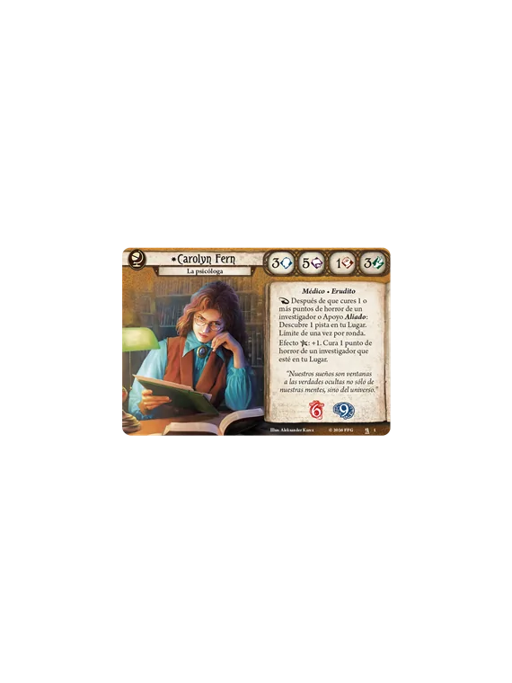 Arkham Horror LCG: Carolyn Fern Mazo de Investigador de Fantasy Flight Games en Juegos de Tablero | La Cueva Roja