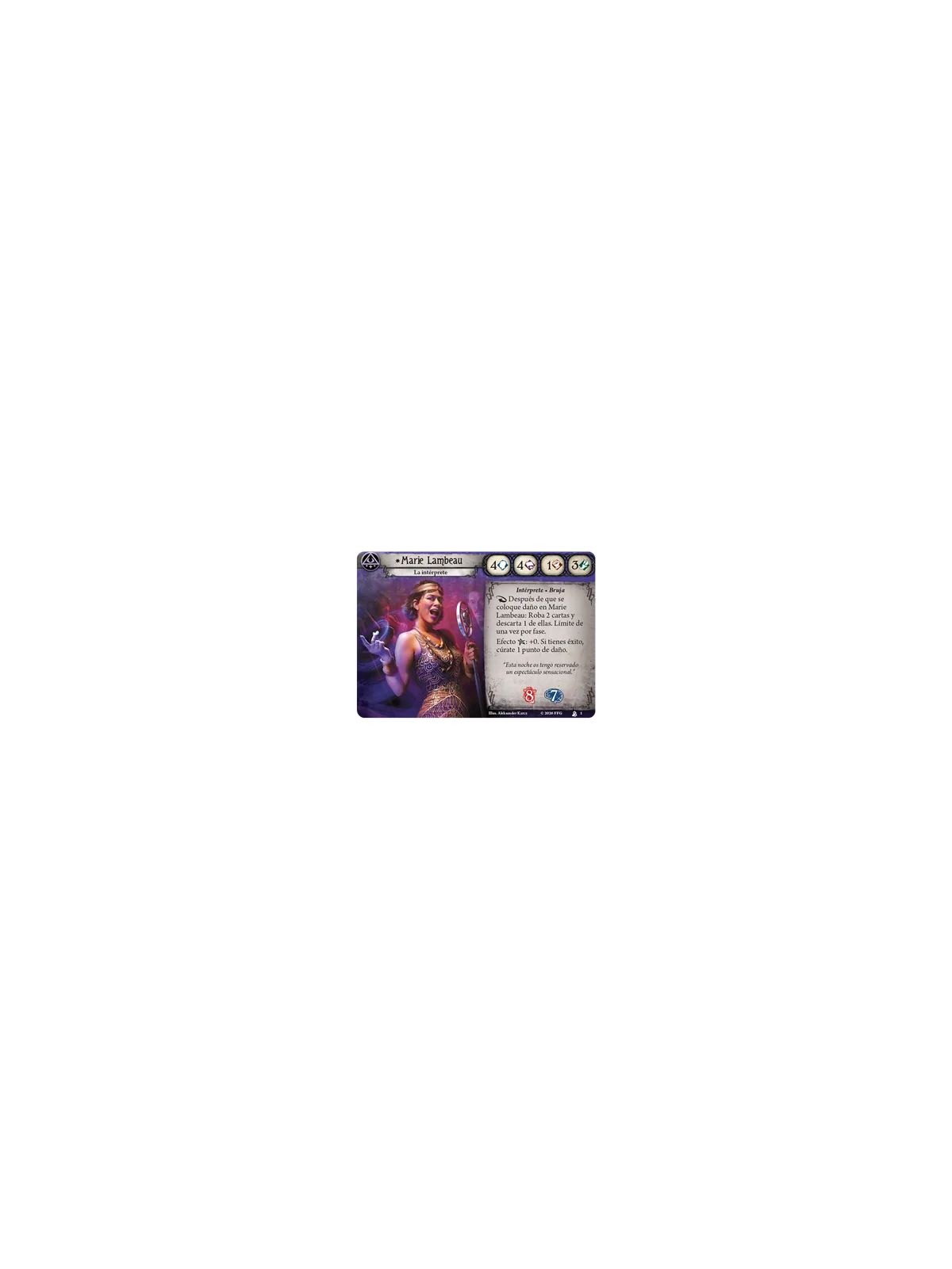 Arkham Horror LCG: Marie Lambeau Mazo de Investigador de Fantasy Flight Games en Juegos de Tablero | La Cueva Roja