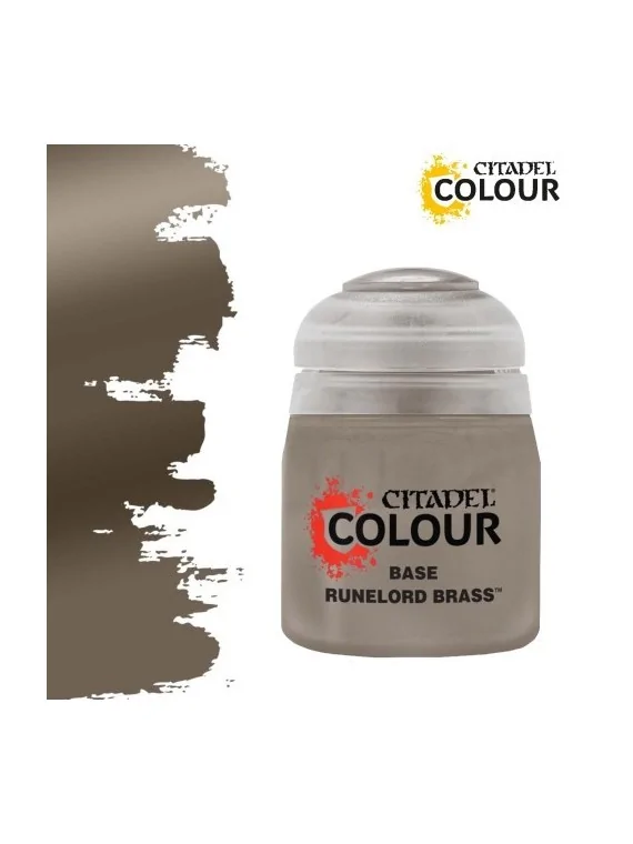 Warhammer Colour Base: Runelord Brass (21-55) de Games Workshop en Warhammer Colour | La Cueva Roja