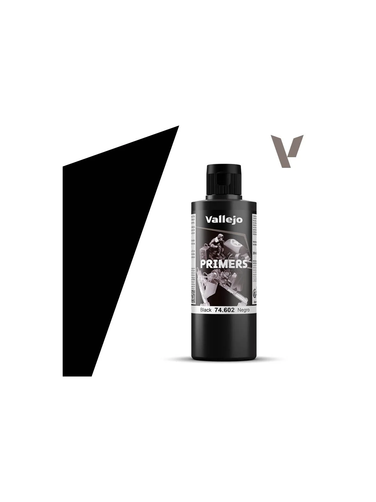 Negro Primers Vallejo 200ml (74602) de Vallejo en Primers | La Cueva Roja