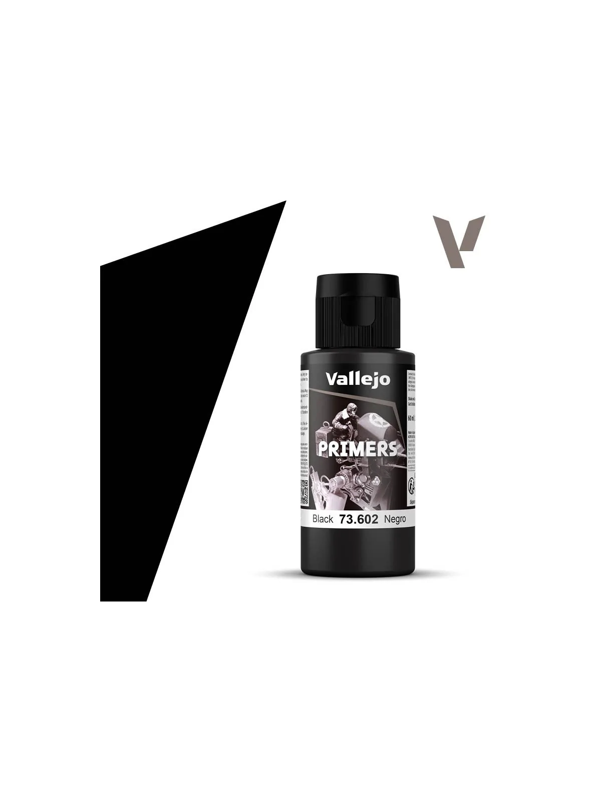 Negro Primers Vallejo 60ml (73602) de Vallejo en Primers | La Cueva Roja