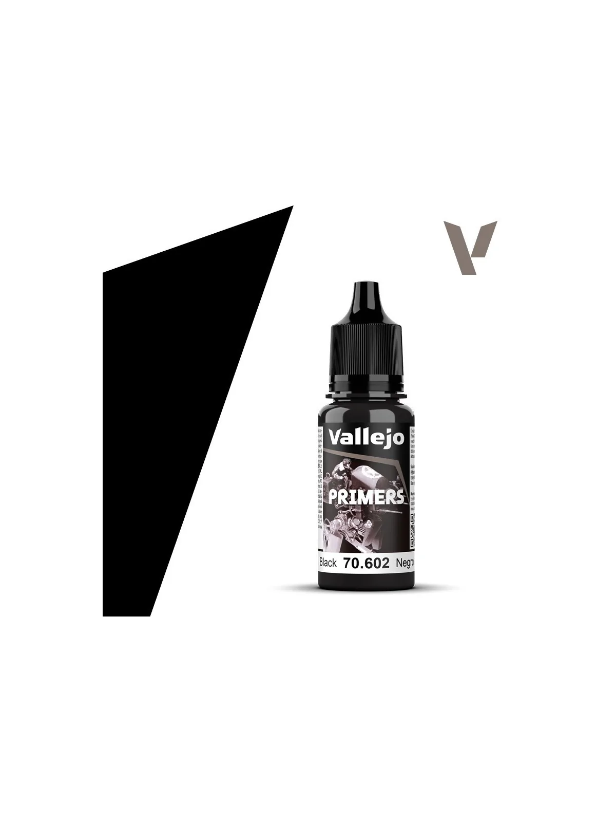 Negro Primers Vallejo 18 ml (70602) de Vallejo en Primers | La Cueva Roja