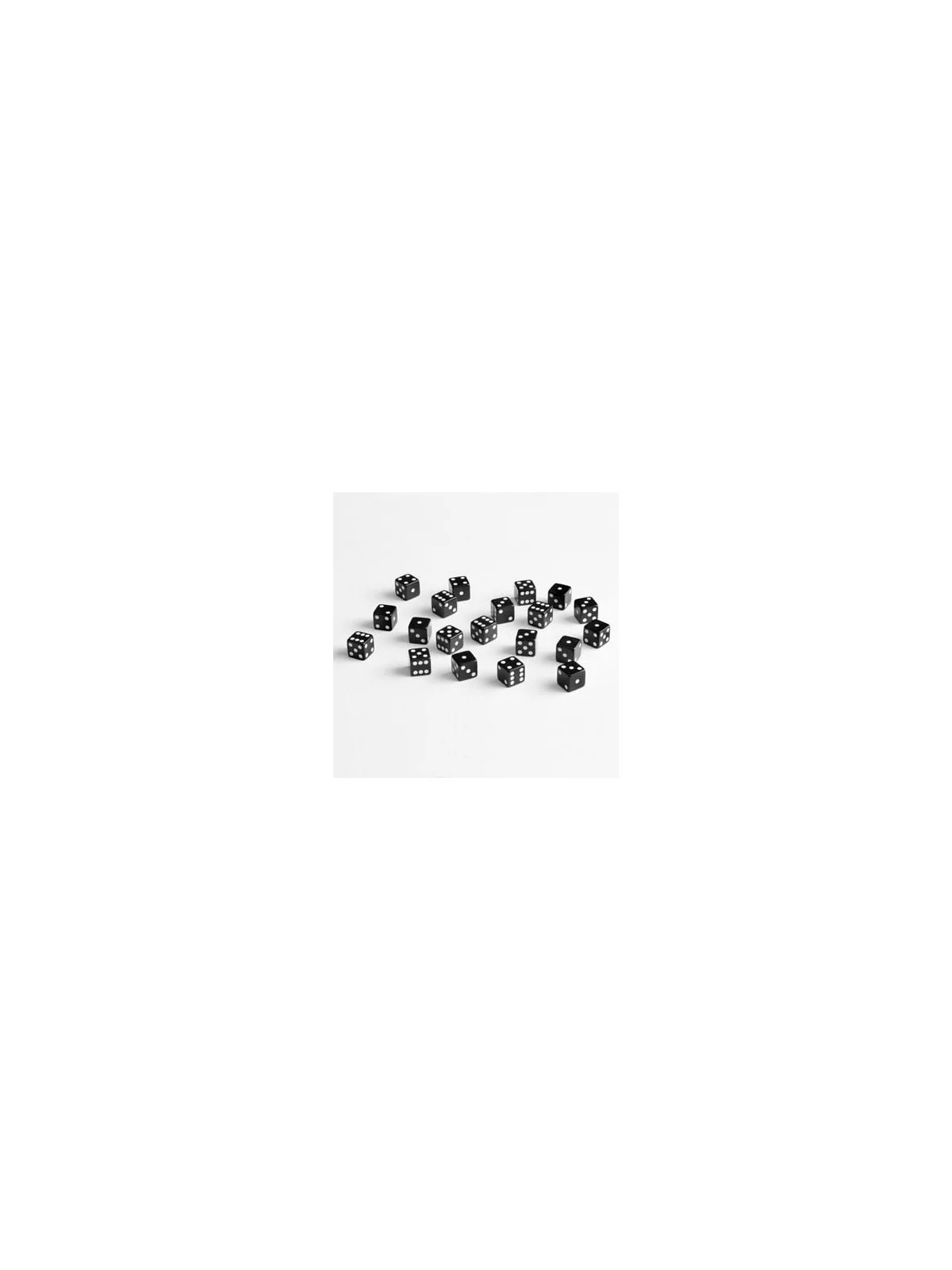 Q Workshop Pack de Dados Full Pack D6 Negro (20) de Q Workshop en Dados | La Cueva Roja