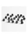 Q Workshop Pack de Dados Full Pack D6 Negro (20) de Q Workshop en Dados | La Cueva Roja