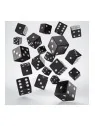 Q Workshop Pack de Dados Full Pack D6 Negro (20) de Q Workshop en Dados | La Cueva Roja