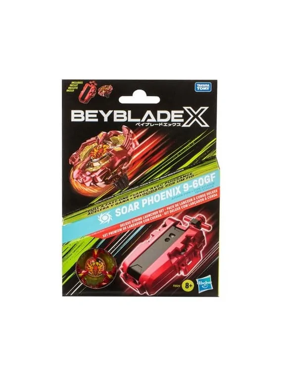 Beyblade X: Set Premium de Lanzador con Cuerda y Top Soar Phoenix de Hasbro en Beyblade X | La Cueva Roja