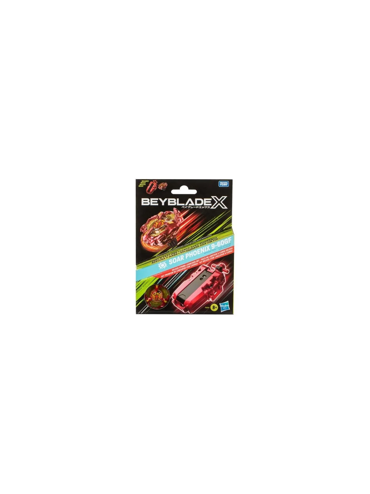 Beyblade X: Set Premium de Lanzador con Cuerda y Top Soar Phoenix de Hasbro en Beyblade X | La Cueva Roja