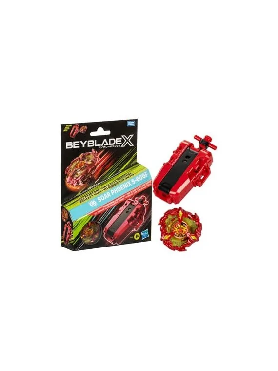 Beyblade X: Set Premium de Lanzador con Cuerda y Top Soar Phoenix de Hasbro en Beyblade X | La Cueva Roja
