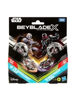 Beyblade X y Star Wars: The Mandalorian 3-60F vs. Moff Gideon 3-80N de Hasbro en Beyblade X | La Cueva Roja