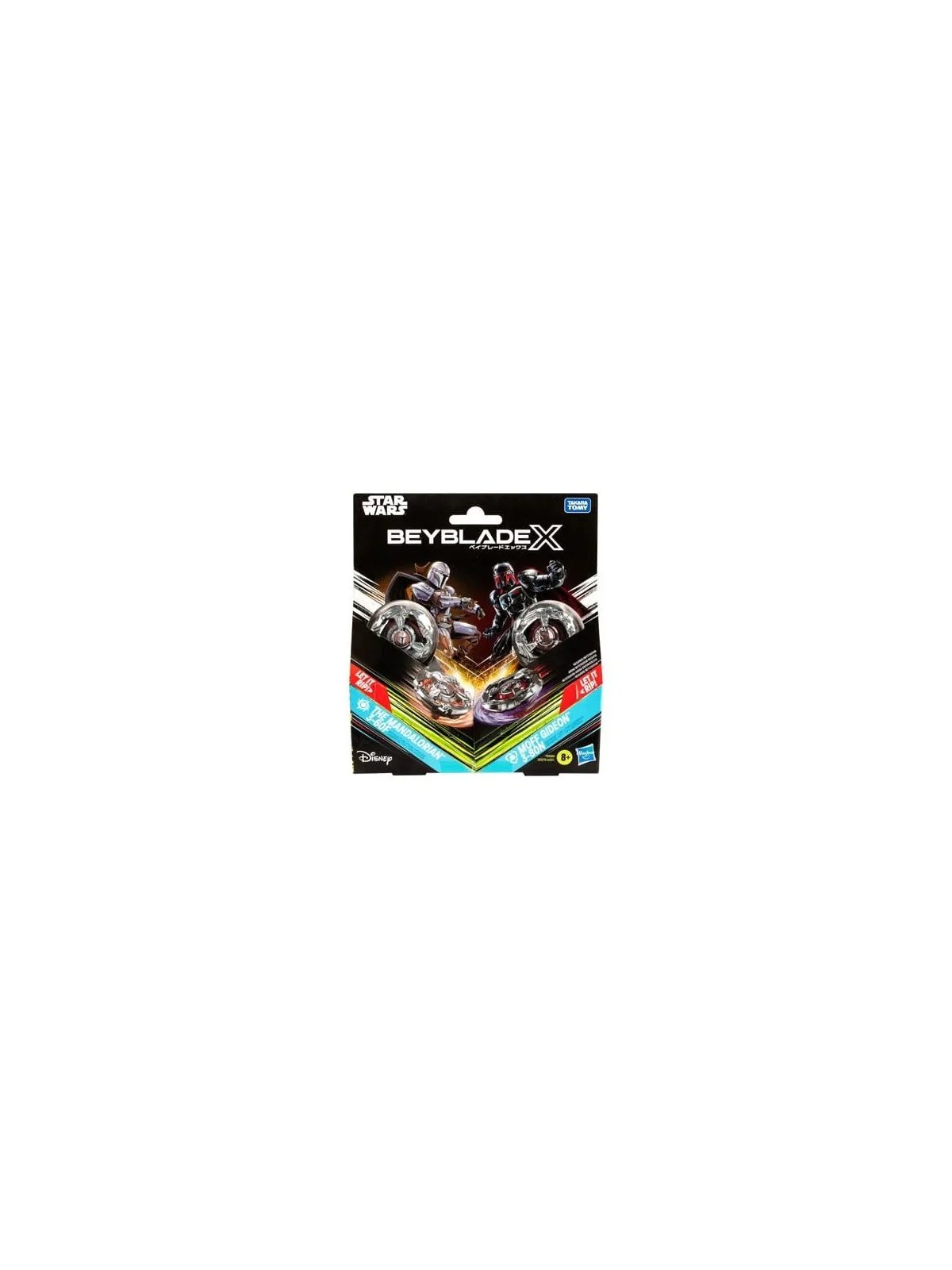 Beyblade X y Star Wars: The Mandalorian 3-60F vs. Moff Gideon 3-80N de Hasbro en Beyblade X | La Cueva Roja
