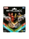 Beyblade X: Colaboración con Marvel, Set Iron Man 4-80B vs. Thanos 4-60P de Hasbro en Beyblade X | La Cueva Roja