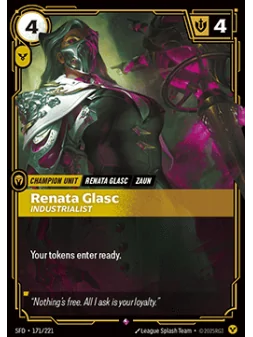 Renata Glasc, Industrialist (V.1 - Rare) de Riftbound en 02 - Spiritforged | La Cueva Roja