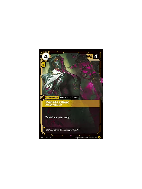 Renata Glasc, Industrialist (V.1 - Rare) de Riftbound en 02 - Spiritforged | La Cueva Roja